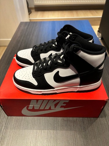 Nike dunk high black - black, white