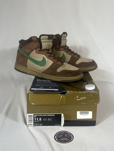 Nike dunk high premium wood - nike,